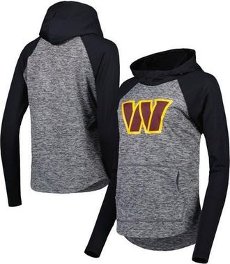G-III 4Her by Carl Banks Womens G-III 4Her by Carl Banks Heathered Gray/Black Washington Commanders Championship Ring Raglan Pullover Hoodie in Heather Gray at Nordstrom