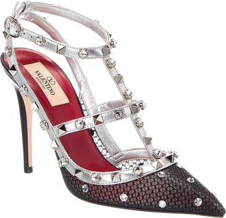 Valentino Garavani Rockstud 100 Leather Pump