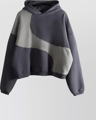 ERL color block hooded long sleeve sweatshirt