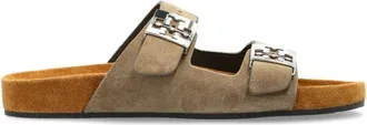 Tory Burch Mellow Sandal - Dames - Sandalen - Beige - 38 1/2 EU - Leer - Schoenen