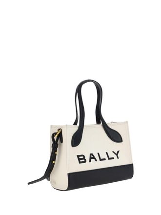Bally Womens Color-Block Calf Leather Mini Bag White Cotton