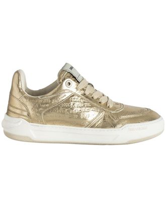 Zadig&Voltaire Wings Vintage Graffiti Leather Sneaker