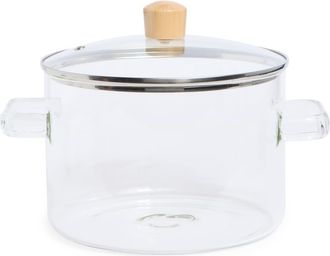 Enchante Home Glass Pot with Lid in 3.5 at Nordstrom Rack