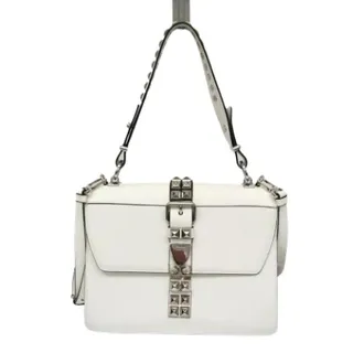 Prada Pre-owned Shoulder Bags, female, White, Size: ONE SIZE Pre-owned Electra Studs 1Bd120