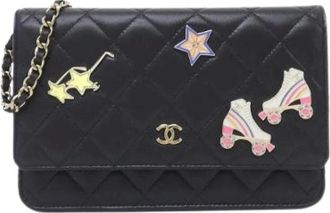Chanel Pre-owned Chain Wallet in Pelle dagnello - - Pre-owned - Donna - Nero - ONE SIZE