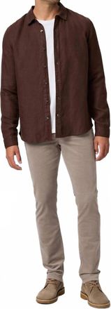 Paige Lennox Corduroy Pants In Silver Pearl