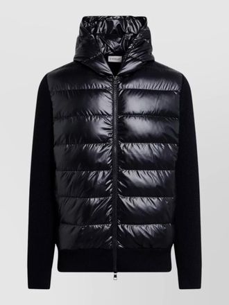 Moncler hooded long sleeve padded quilted jacket