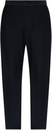 Giorgio Armani Geperforeerde Pantalon - Heren - Nette broeken - Blauw - XL - Broeken