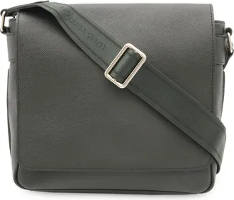 Louis Vuitton Ardoise Black Taiga Leather Handbag Shoulder Bag (Pre-Owned)