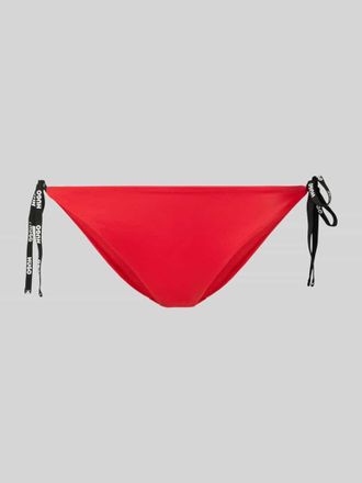 HUGO BOSS Regular Fit Bikinihose mit Logo-Detail in Rot, Gr&ouml;&szlig;e XL
