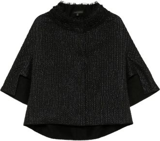 Shiatzy Chen lace-trim jacket - Black