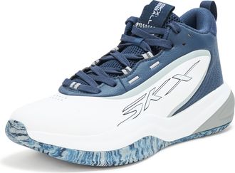 Skechers Mens Basketball Skx League Sneaker, Navy, 13