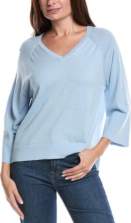 Forté Cashmere Easy Silk & Cashmere-Blend Sweater