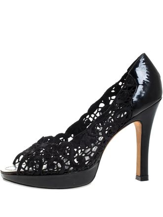 Rene Caovilla pre-owned 115mm lace pumps - Black