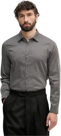 A|X Armani Exchange Camisa de Corte Regular con Logo de Letras - Shirts - Hombre - Gris - XL