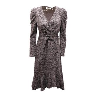 Diane Von F&uuml;rstenberg Sienna Jurk - Dames - Casual kleedjes - Grijs - M - Kleedjes