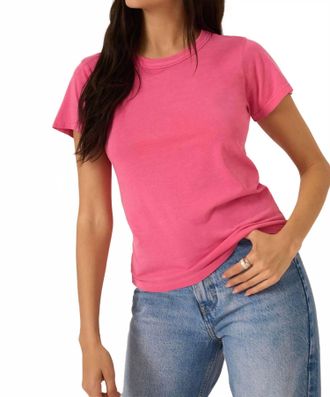 Bloomingdale's You Got It Baby Tee In Viva Magenta