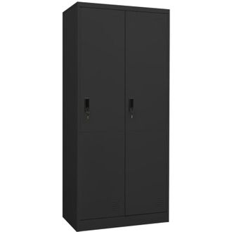vidaXL Armario De Acero Gris Antracita 80x50x180 Cm Vidaxl