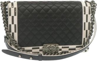 Chanel Pre-owned Vintage Schoudertas - Dames - Vintage Schoudertas - Zwart - ONE Size - Leer - Vintage