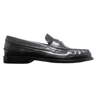 Tommy Hilfiger Loafers, female, Black, Size: 11 US Patent Leather Penny Loafer