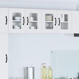 vidaXL Dishwasher Panel Lucca High Gloss White 60 x 31 x 40 cm vidaXL