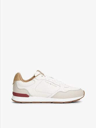 Tommy Hilfiger Logo Lightweight Trainers With Leather