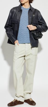 Giorgio Armani Crew Neck T-shirt, Mens, Blue