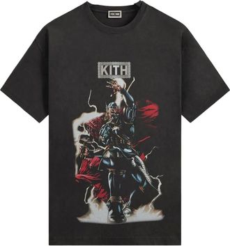 Kith x Marvel T-shirt met Thor print - Zwart