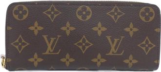 Louis Vuitton Brown Coated Canvas Long Wallet (Bi-Fold) (Pre-Owned)