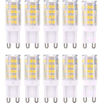OEM Lampadine Led G9, Luce Bianca Calda 3000k 5w. Luce Equivalente A Una Lampadina Alogena Da 40w, 420 Lumen, Non Dimmerabile, Confezione Da 10 [classe En