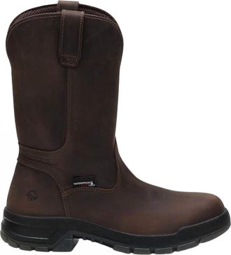 Wolverine Mens Comp Toe Wellington Boot In Dark Brown