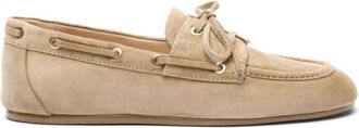 Stuart Weitzman Tinsley Mocassin - Dames - Bootschoenen - Beige - 36 EU - Leer - Schoenen