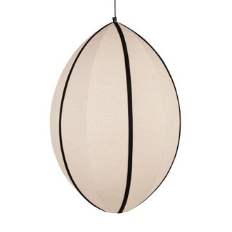 Maisons du monde L&aacute;mpara de techo de metal lacado rojo y blanco