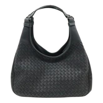Bottega Veneta Pre-owned Vintage Schoudertas - Dames - Pre-owned - Zwart - Maat: ONE Size Leer