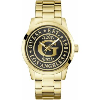 Guess Collegiate G Gw0888G2 Horloge - Heren - Accessoires - Geel - Maat: ONE Size