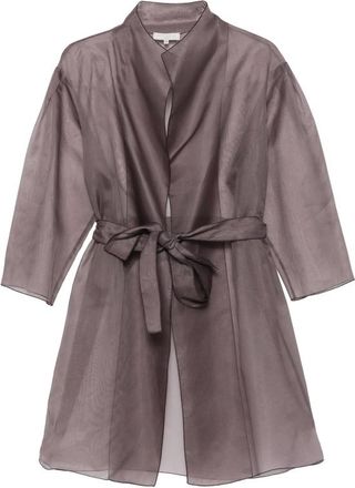 Antonelli Sheer Belted Coat