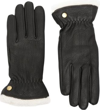 Barbour Bainford Leren Handschoenen - Dames - Handschoenen - Zwart - L - Leer - Accessoires