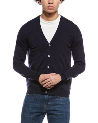 Slowear Zanone by Slowear V-Neck Wool-Blend Cardigan