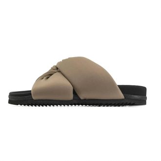 Roam Womens Twisted Scrunch Sandals In Beige