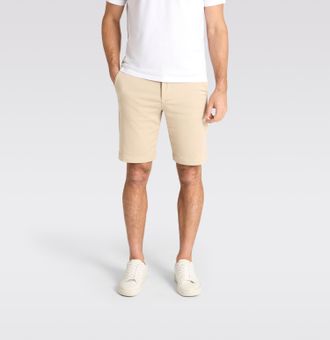 MAC Broeken Chinoshorts MAC JOGN Shorts, Herren, Gr. 31, N-Gr, beige (smoothly beige), Web, Obermaterial: 69% Baumwolle, 29% Polyester, 2% Elasthan, bequem kniefr