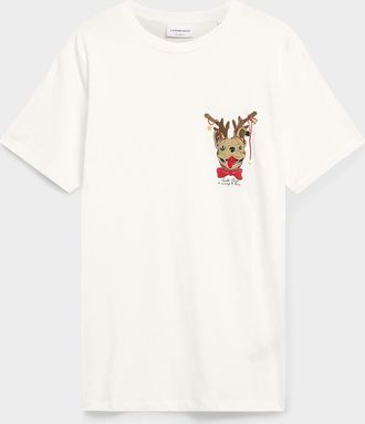 Lindbergh Mens Merry Christmas lounge T-shirt Christmas Collection