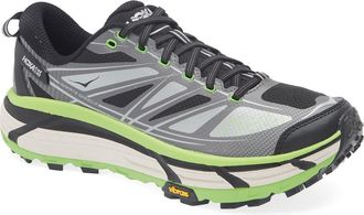 Hoka One One Mafate Speed 2 Sneaker in Black /Electric Green at Nordstrom Rack, Size 10.5