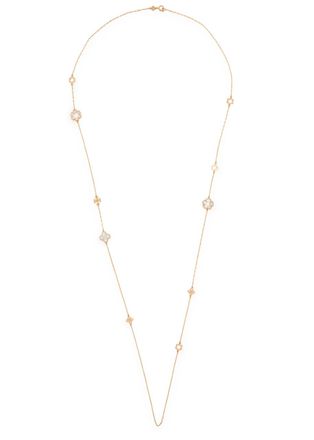 Tory Burch Forget Me Not Long 18kt Gold-plated Necklace - One Size