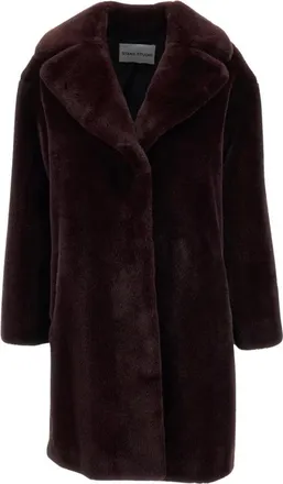Stand Studio Camille Cocoon Coat - Jackets - Mujer - Rojo - 2XS