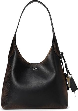 Coach Brooklyn Shoulder Bag 28 In Loved Leather Womens Handbags Black Brown