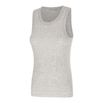 Entire studios Sleeveless Tops, female, Gray, Size: L Sheer Tank