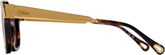 Chlo&eacute; Womens Ch0351s-003 Tortoiseshell Acetate Sunglasses Brown