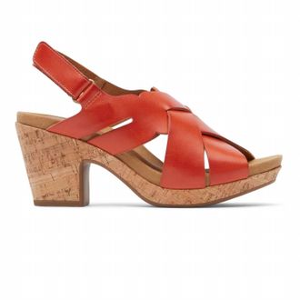 Cobb Hill Alleah Sling Heel In Rust