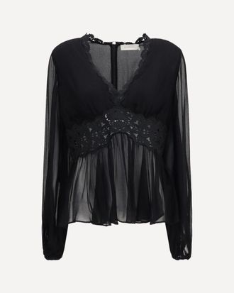 Zimmermann Luna peplum Blouse Female 4