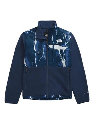The North Face Denali jack met bliksemflits print - Blauw